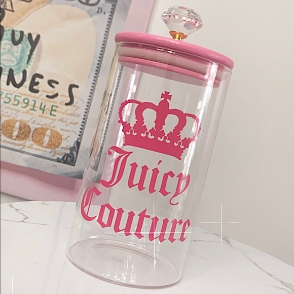 Juicy Couture Other - Juicy Couture Glam bling Jar with Crystal Holder